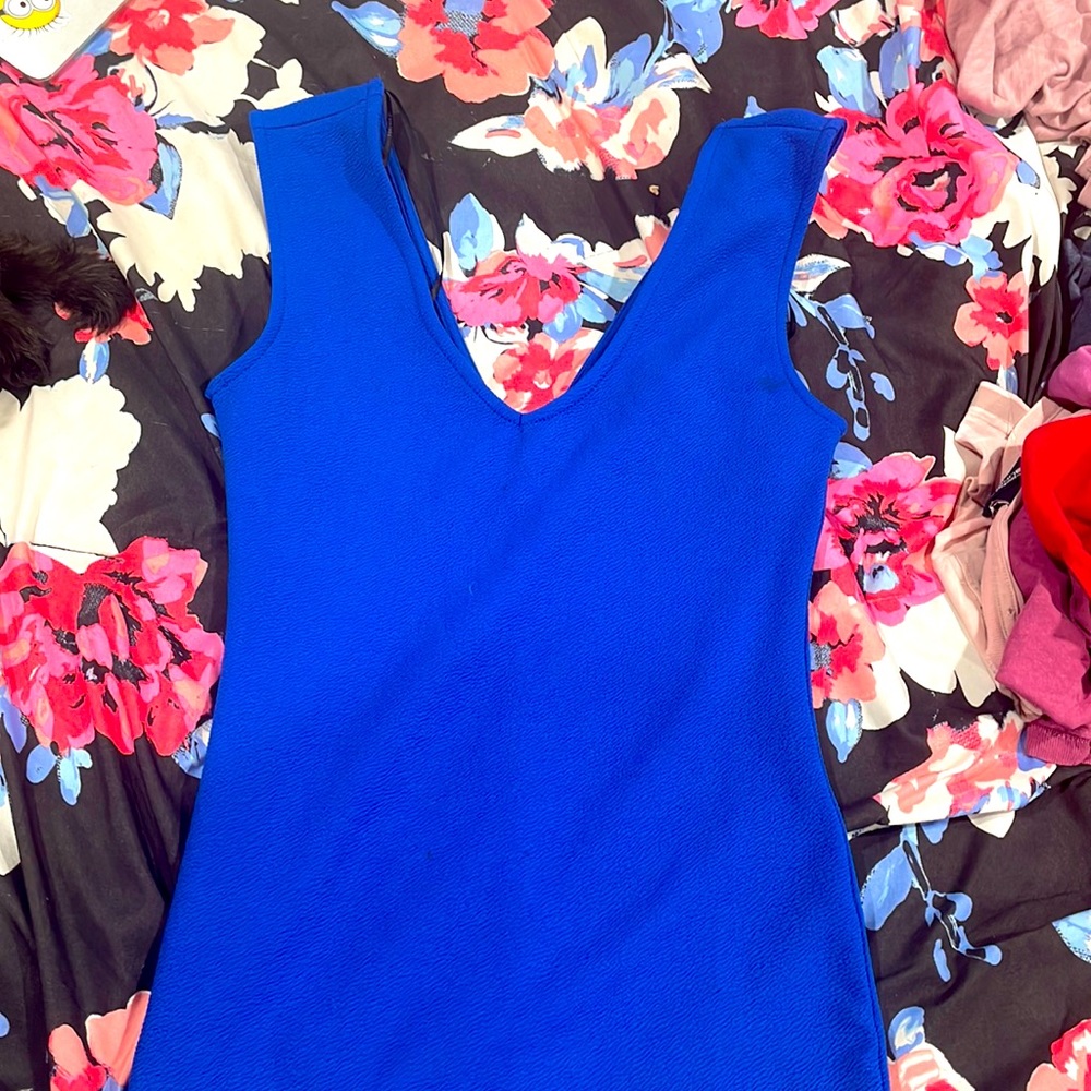 Short navy blue dress